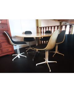 vintage Herman Miller-Eames eetkamerstoelen La Fonda