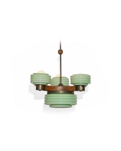 Art Deco hanglamp Tsjechoslowakije