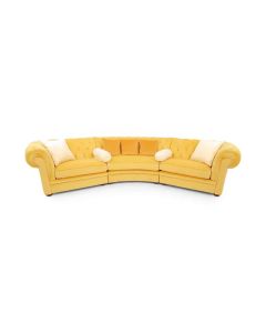 sofa Chesterfield Livorno curved Yellow