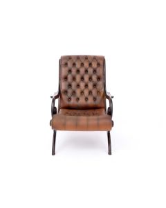 refurbished Chesterfield relaxfauteuil Regency