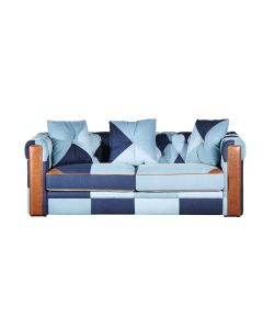 sofa Napels denim patchwork