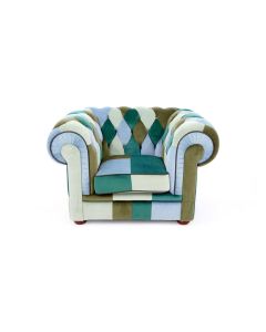 Chesterfield fauteuil Springtime Patchwork