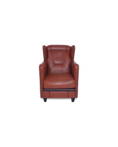 refurbished fauteuil Mol & Geurts donker bruin