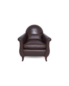 refurbished Poltrona Frau fauteuil Lyra bruin