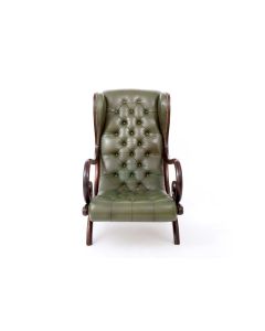 refurbished Chesterfield relaxfauteuil Regency groen
