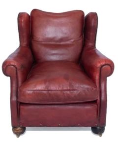 antieke Engelse oorfauteuil
