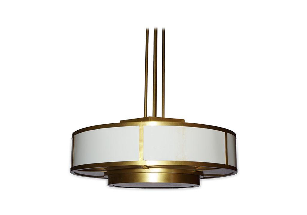 Art Deco lamp messing